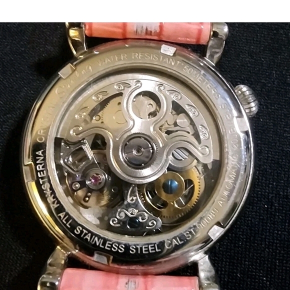 Pink Stuhrling Lady Wall Street Automatic 35mm Women's Watch Model ST-90089 - Picture 7 of 16